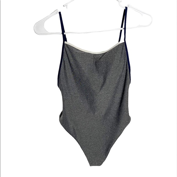 aerie Other - Aerie High-Cut Grey One Piece Bathing Suit Size Small
